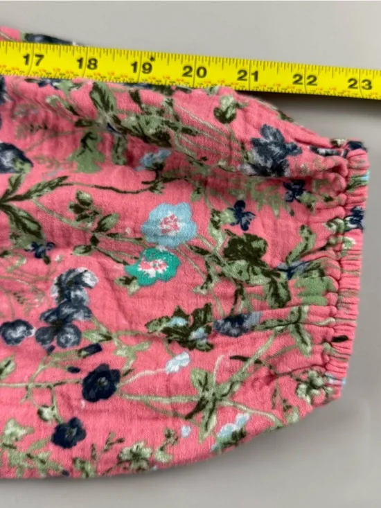 Style & Co Floral Cotton Gauze Blouse Top Long Sleeve Pink Boho Peasant Fairy 3X - Picture 9 of 10